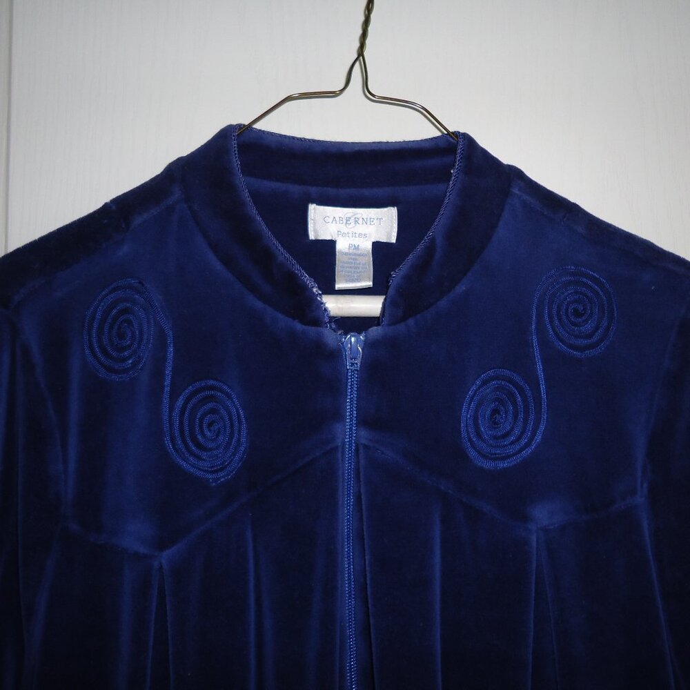 Cabernet Velour Robe Petite M